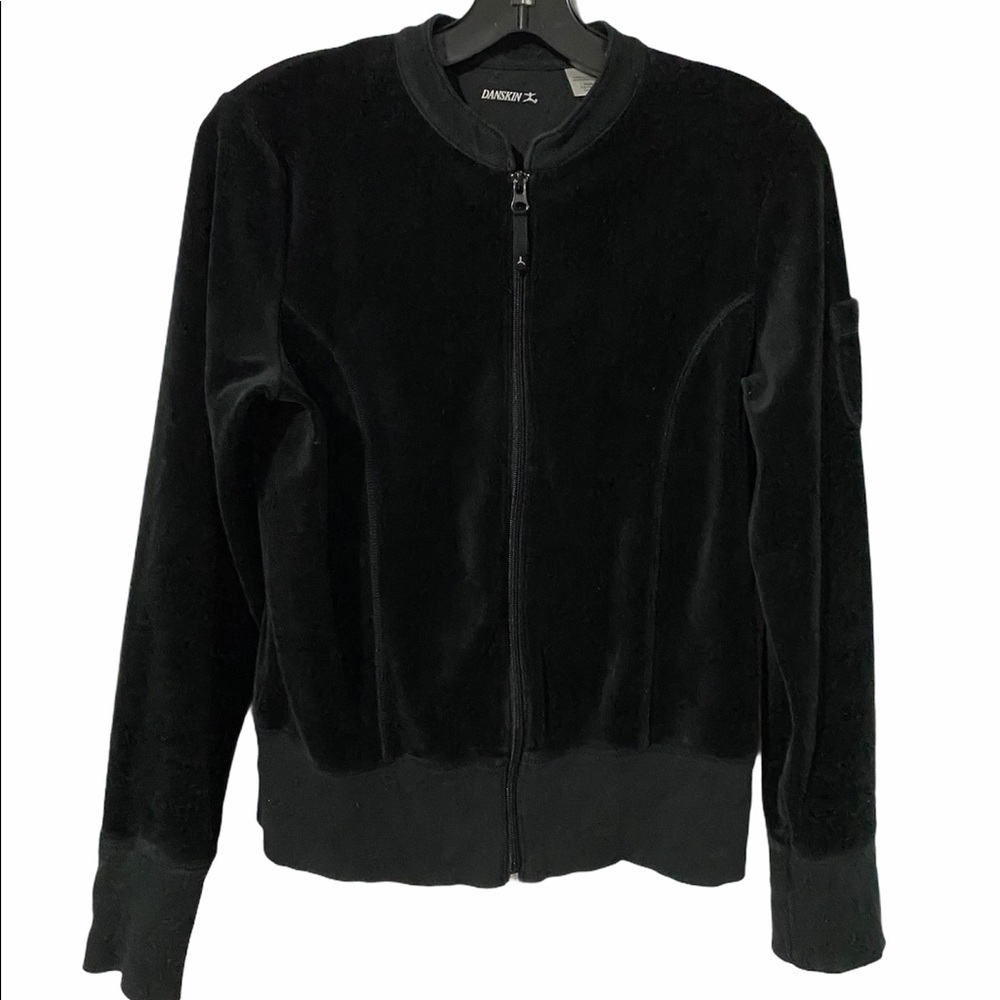 DANSKIN VELVET TRACK JACKET